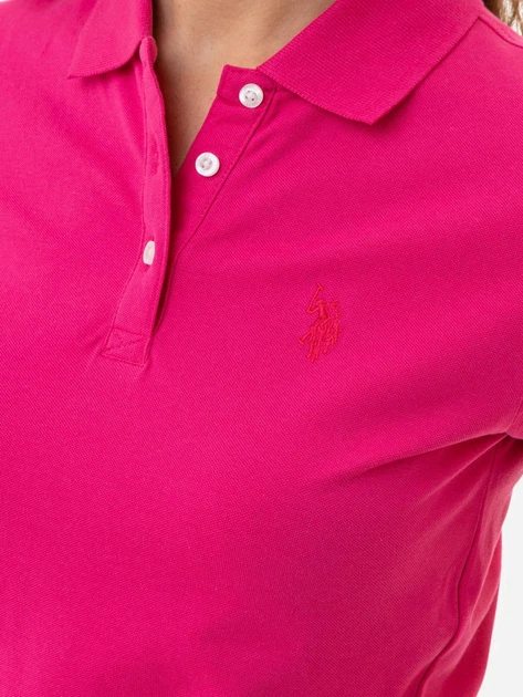 Поло женское U.S. Polo Assn Solid Pique Polo 2164412-ZH442 M Розовое (134991928316) - изображение 5