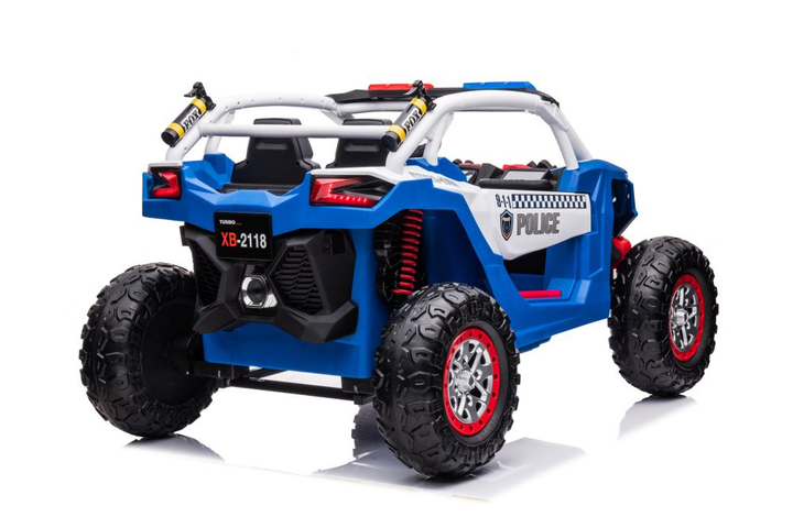 Samochód elektryczny dla dzieci Lean Toys Buggy XB-2118 4x4 Policyjne Niebieski (5904204757409) - obraz 10