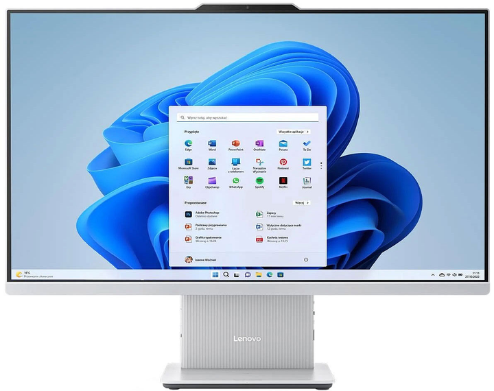 Моноблок Lenovo IdeaCentre AIO 24IRH9 (F0HN008QPB) Cloud Grey - зображення 2