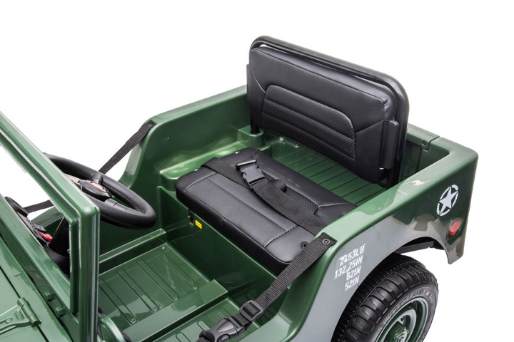 Samochód elektryczny dla dzieci Lean Toys JH-103 4x4 Wojskowa zieleń 14972 (5905515354516) - obraz 3