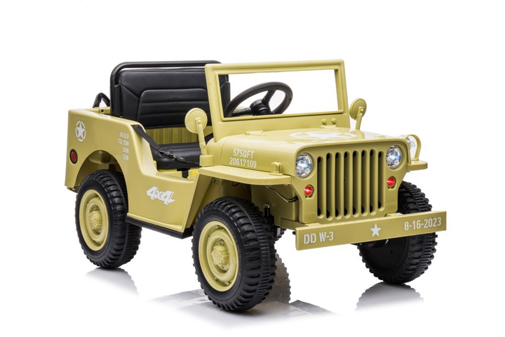 Samochód elektryczny dla dzieci Lean Toys JH-103 4x4 Khaki 14973 (5905515354523) - obraz 1