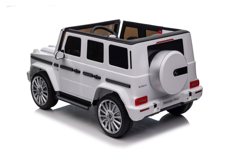Samochód elektryczny dla dzieci Lean Toys Mercedes G500 4x4 Biały (5905515359061) - obraz 8