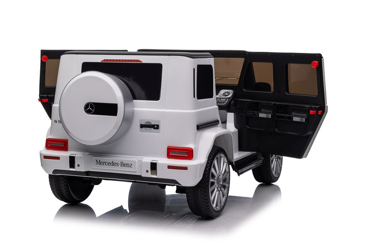 Samochód elektryczny dla dzieci Lean Toys Mercedes G500 4x4 Biały (5905515359061) - obraz 13