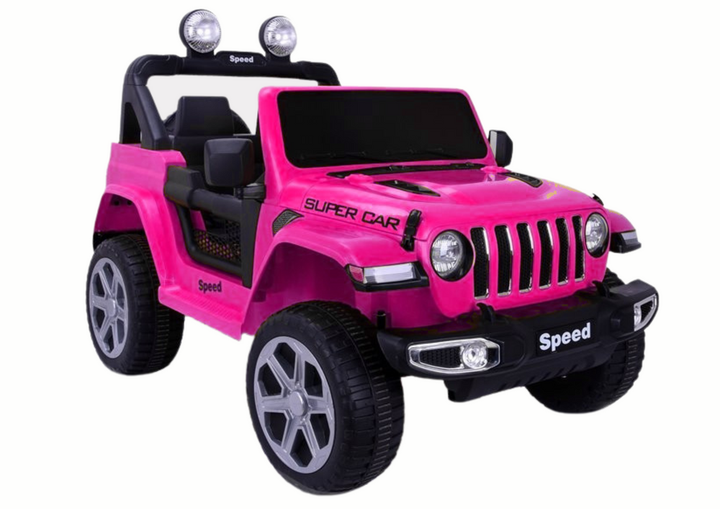 Електромобіль для дітей Lean Toys FT-938 4x4 лакований Рожевий (5905679070208) - зображення 1