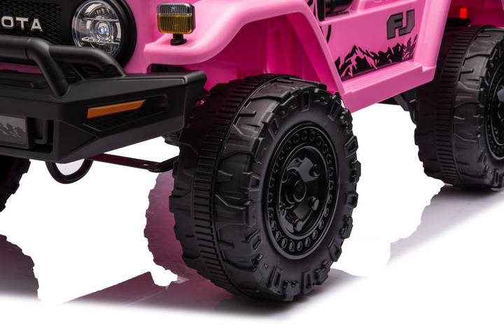 Samochód elektryczny dla dzieci Lean Toys Toyota FJ 4x4 Różowy (5905679072745) - obraz 3