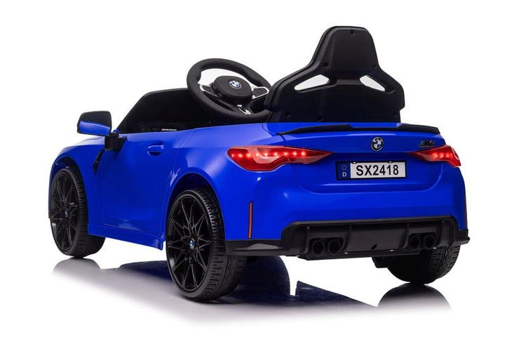 Електромобіль для дітей Lean Toys BMW M4 лакований Синій (5905884456323) - зображення 2