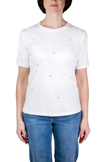 Футболка GERRY WEBER 38 Білий 270057/99600 - Фото 1 Футболка GERRY WEBER 38 Білий 270057/99600 - зображення 1