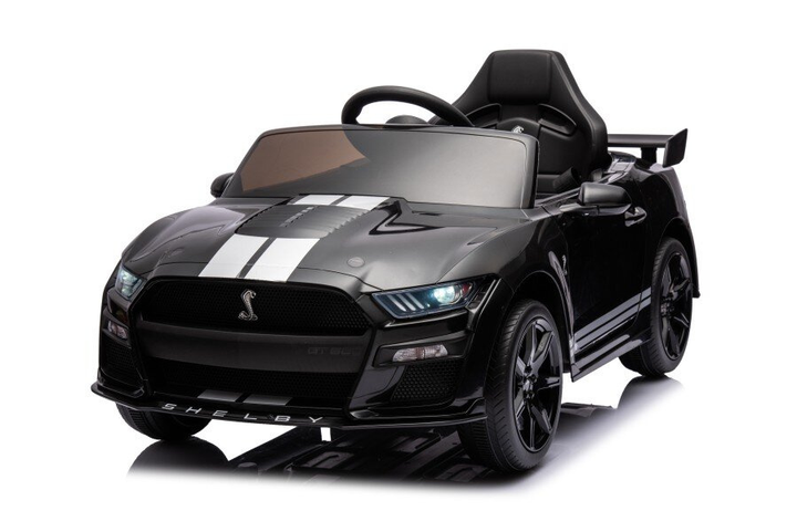 Samochód elektryczny dla dzieci Lean Toys Ford Mustang GT500 Shelby Czarny (5905991009016) - obraz 8
