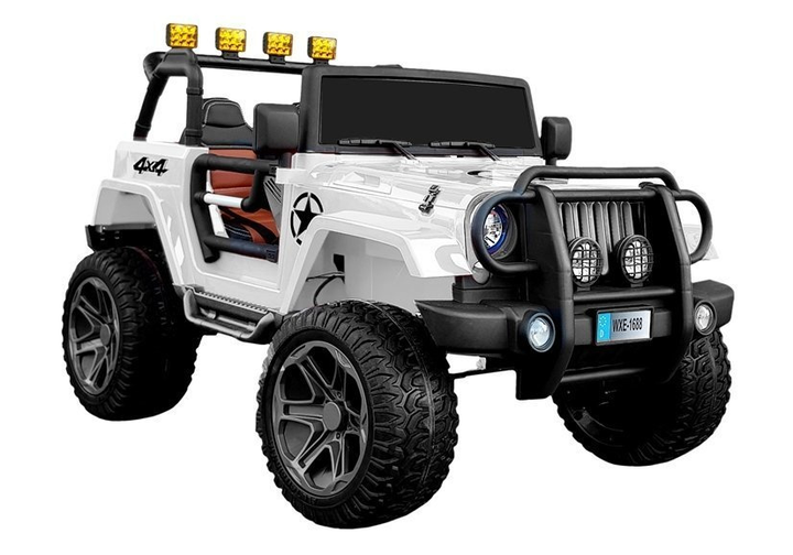 Електромобіль для дітей Lean Toys WXE-1688 Strong 4x4 Білий (5905991009078) - зображення 10
