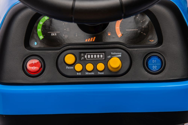 Traktor na akumulator Lean Toys BBH-030 Niebieski (5905991011521) - obraz 5
