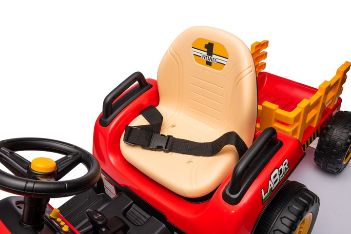 Трактор на акумуляторі Lean Toys BBH-030 Червоний (5905991011538) - зображення 10