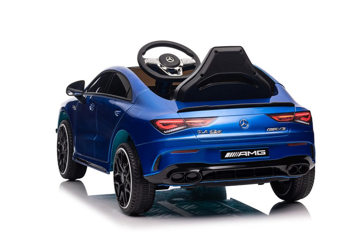 Samochód elektryczny dla dzieci Lean Toys Mercedes CLA 45s AMG 4x4 lakierowany Niebieski (5905991011613) - obraz 10