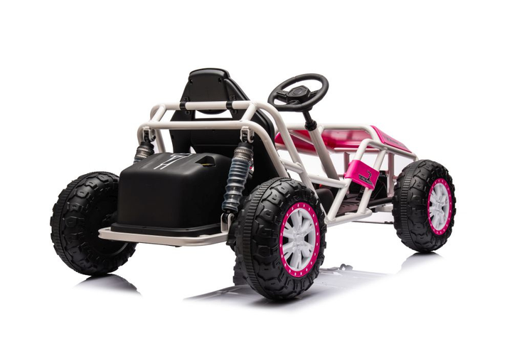 Samochód elektryczny dla dzieci Lean Toys Buggy A8812 24V Różowy (5905991013525) - obraz 4
