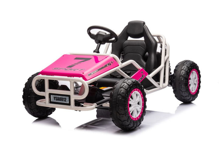 Samochód elektryczny dla dzieci Lean Toys Buggy A8812 24V Różowy (5905991013525) - obraz 8