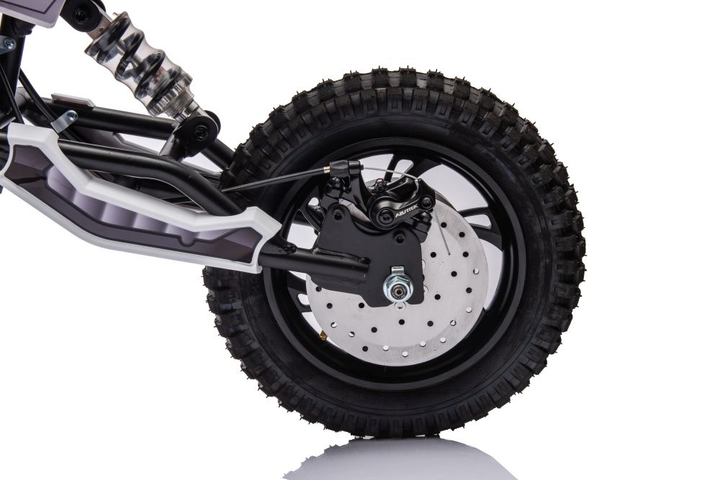 Мотоцикл кросовий на акумуляторі Lean Toys A9901 36V Білий (5905991024934) - зображення 17