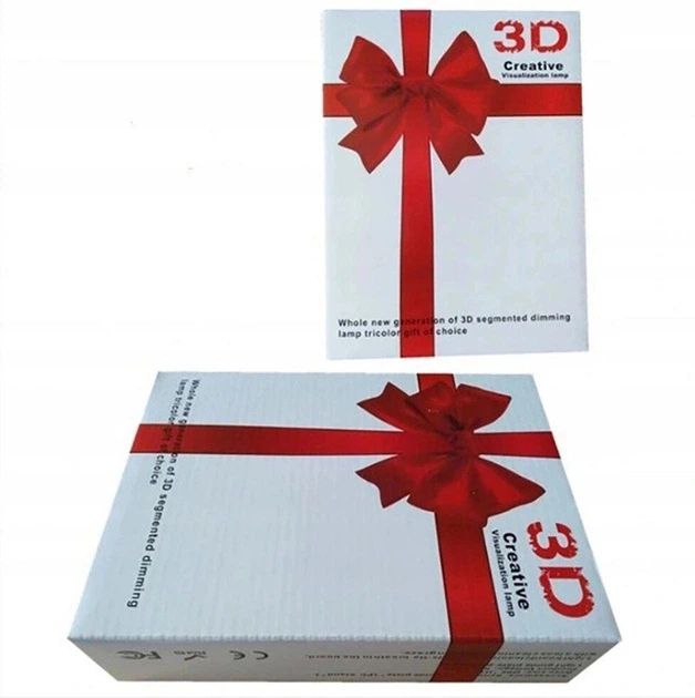 3D ночник Сердце на батарейках и USB, 21х11см/3D светильник/led светильник/Настольная 3д лампа - изображение 2