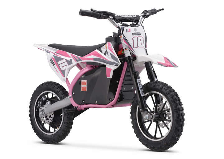 Мотоцикл кросовий на акумуляторі Lean Toys Trail King HP114E Рожевий (5905991027218) - зображення 1