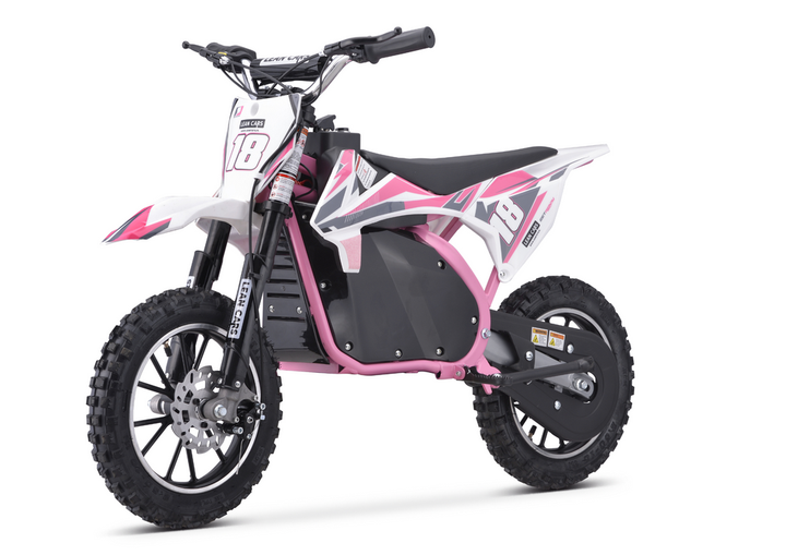 Мотоцикл кросовий на акумуляторі Lean Toys Trail King HP114E Рожевий (5905991027218) - зображення 7