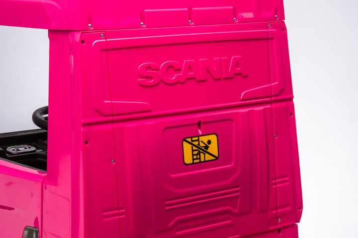 Samochód elektryczny dla dzieci Lean Toys Scania 500R HL698 4x4 Różowy (5905991029243) - obraz 4