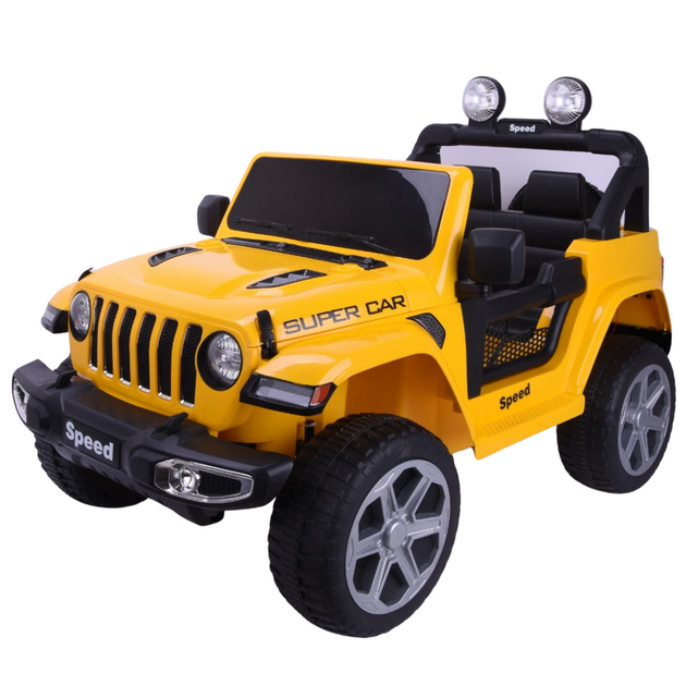 Samochód elektryczny dla dzieci Lean Toys FT-938 4x4 lakierowany Żółty (5905991061311) - obraz 4