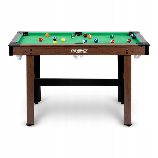 Ігровий стіл Neo Sport у більярд 122 x 61 x 76 см темно-коричневий NS-807 (5903890605896) - зображення 3