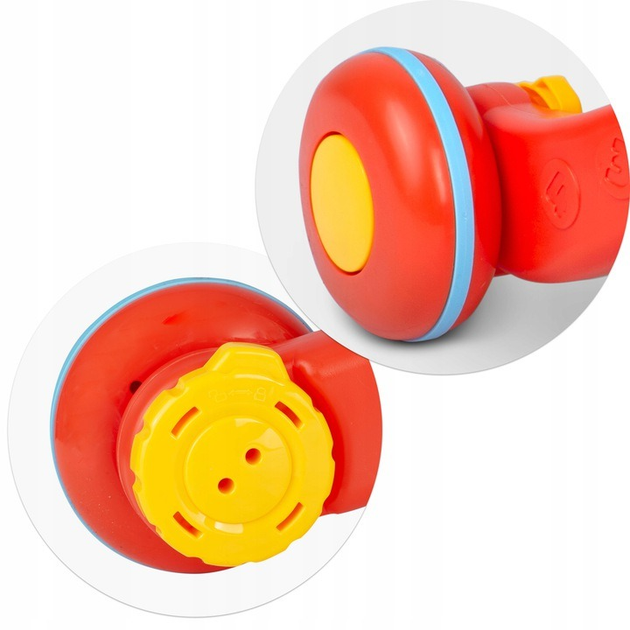 Pchacz interaktywny RICOKIDS 3 w 1 chodzik i stolik edukacyjny RK-810 biało - czerwony (5903890607166) - obraz 4