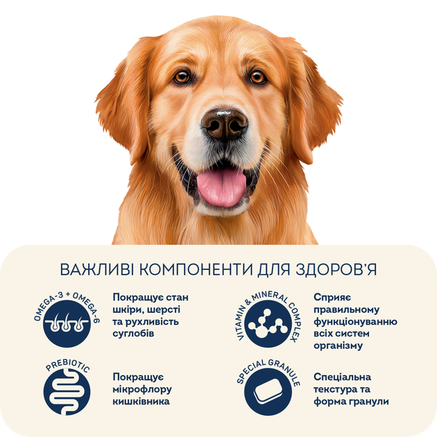 Сухой корм HOME FOOD здоровая кожа и блеск шерсти для взрослых собак крупных пород "Индейка и лосось" Healthy Skin And Shiny Coat 3 кг - изображение 4