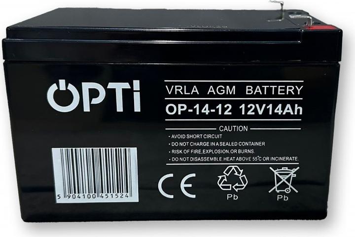 Акумуляторна батарея Volt Polska AGM OPTI 12V 14 Ah (6AKUV014AG) - зображення 2