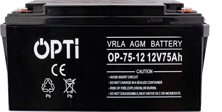 Akumulator Volt Polska AGM OPTI 12V 75 Ah (6AKUV075AG) - obraz 2