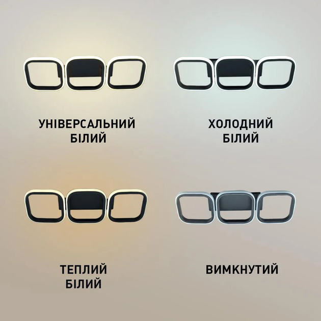 Управляемая светодиодная люстра Esllse CUBES 40W 3S SMART черная 520x170x85мм с пультом и приложением APP - изображение 5