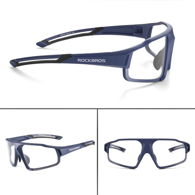 Окуляри велосипедні Rockbros SP216BL Blue (5907769362309) - зображення 3
