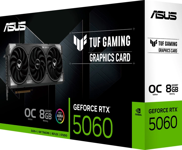 Видеокарта ASUS PCI-Ex GeForce RTX 5060 TUF Gaming OC Edition 8GB