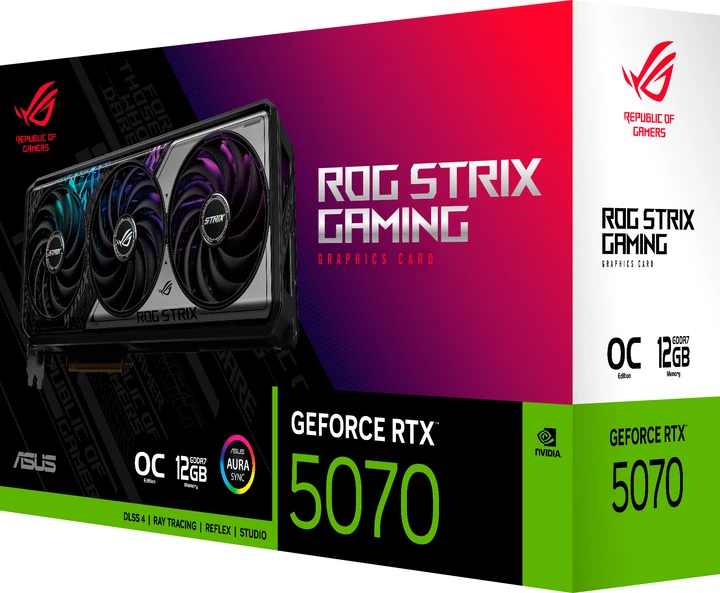 Відеокарта ASUS PCI-Ex GeForce RTX 5070 ROG Strix OC Edition 12GB GDDR7 (192bit) (2685/28000) (2 x HDMI, 3 x DisplayPort) (ROG-STRIX-RTX5070-O12G-GAMING) - зображення 12
