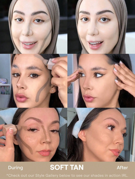 Жидкий кремовый контур SHEGLAM Sun Sculpt Liquid Contour оттенок Soft Tan 5.2 мл - изображение 4