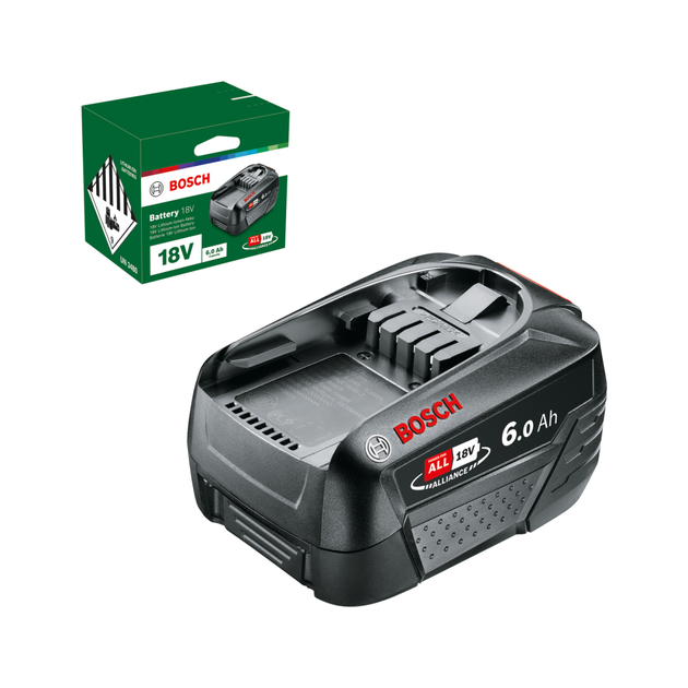 Аккумулятор Li-ion Bosch PBA 18V, 6 А/г (1600A00DD7) (для зеленого инструмента) - Фото 1 Аккумулятор Li-ion Bosch PBA 18V, 6 А/г (1600A00DD7) (для зеленого инструмента) - изображение 1