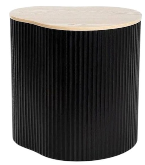 Журнальний столик HOMLA GEBO 47 x 37 x 47.5 см чорний (5906496710773) - зображення 2