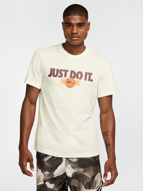 Koszulka męska Nike M Nk Df Tee Oc 2 HJ3352-133 XL Beżowa (197859556779) - obraz 1