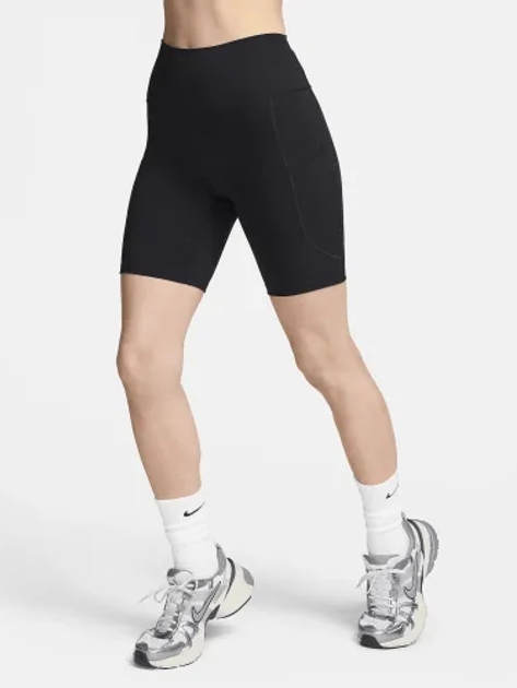 Спортивні шорти жіночі Nike W Nk Df One Hr 8In Pkt Short FZ6758-010 M Чорні (197594441910) - зображення 3