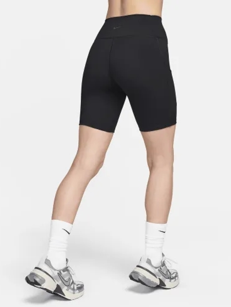Спортивні шорти жіночі Nike W Nk Df One Hr 8In Pkt Short FZ6758-010 M Чорні (197594441910) - зображення 4