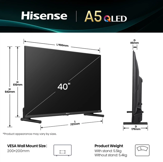 Телевізор Hisense QLED 40