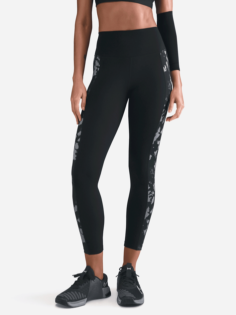Legginsy sportowe damskie 7/8 z wysokim stanem Nike W Nk One Df Hr 7/8 Tight Aop HJ1103-010 XL Czarne (197602843941) - obraz 1