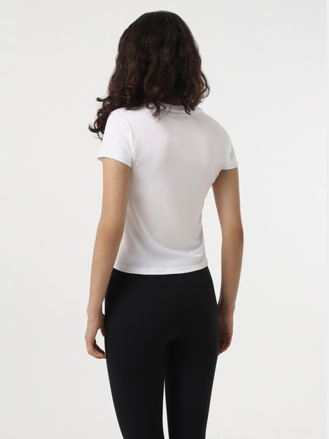 Футболка жіноча Nike W Nsw Nk Chll Knt Md Crp FV5508-100 XL Біла (197594266438) - зображення 2
