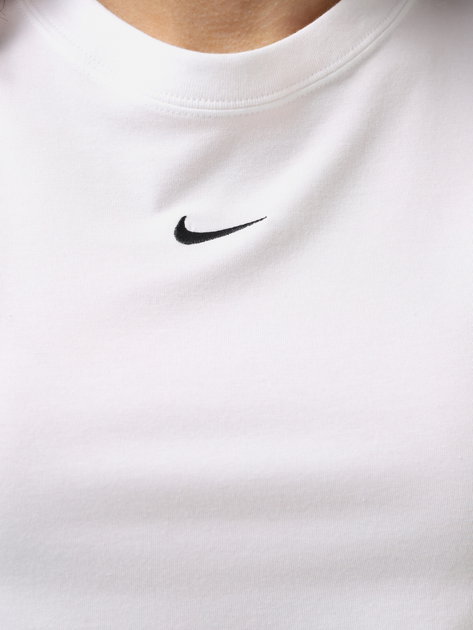 Футболка жіноча Nike W Nsw Nk Chll Knt Md Crp FV5508-100 XL Біла (197594266438) - зображення 4