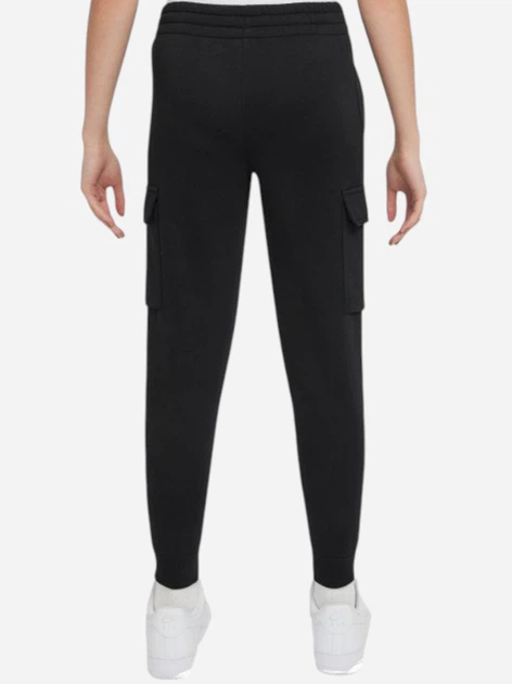 Дитячі теплі спортивні штани-джоггери для хлопчика Nike K Nsw Club Flc Crgo Pnt Lbr FD3012-010 122-128 XS Чорні (196607242742) - зображення 2
