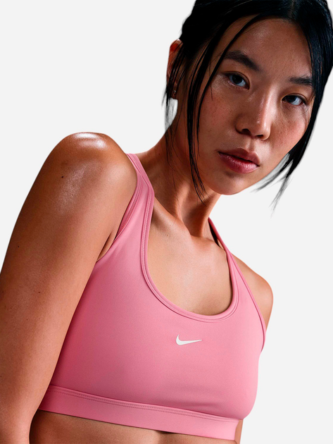 Спортивний топ для бігу жіночий Nike W Nk Swsh Lgt Spt Bra DX6817-699 XL Рожевий (197860093683) - зображення 4