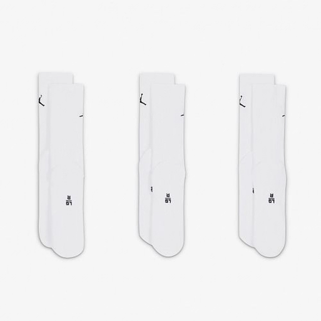 Набір чоловічих шкарпеток 3 пари Nike U J Ed Cush Poly Crew 3Pr 144 DX9632-100 34-38 (S) Білий (196152693860) - зображення 2