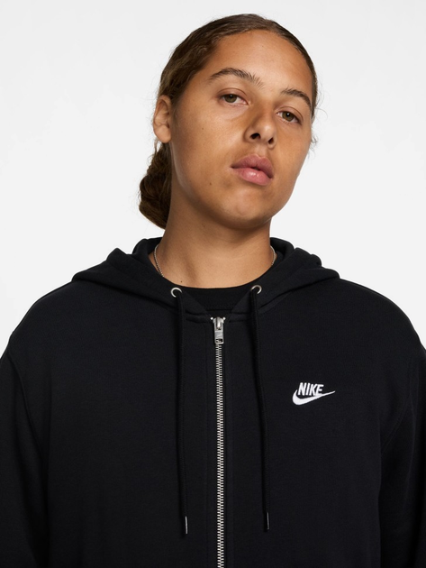 Bluza męska rozpinana streetwear z kapturem Nike M Nk Club Ft Fz Hoodie FN3884-010 XL Czarna (197593367105) - obraz 4