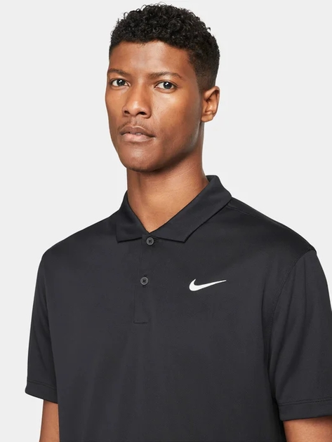 Koszulka polo męska Nike M Nkct Df Polo Solid DH0857-010 L Czarna (195866010055) - obraz 4