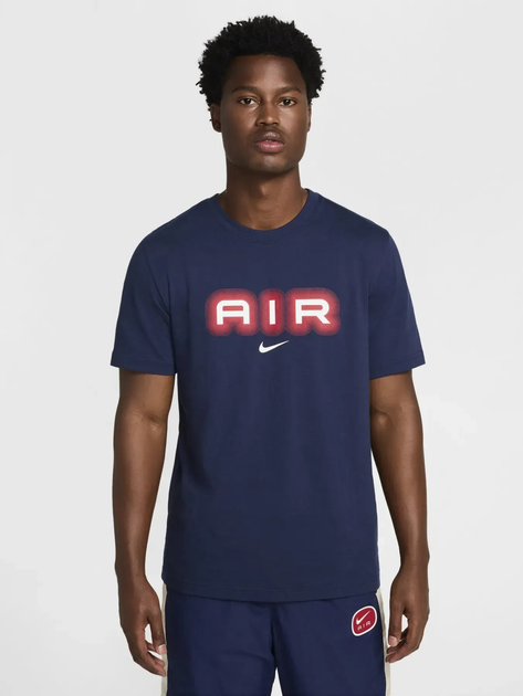 Koszulka męska bawełniana Nike M Nsw Sw Air Graphic Tee HM0185-411 S Granatowa (197861866194) - obraz 1