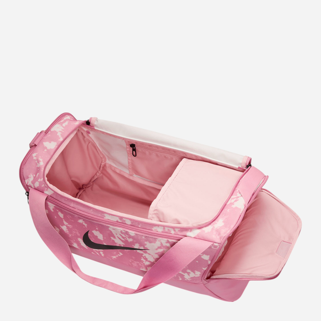 Спортивна сумка жіноча Nike Nk Brsla Xs Duff- 9.5 Aop Sp25 HJ8258-699 Рожева (197602784916) - зображення 5